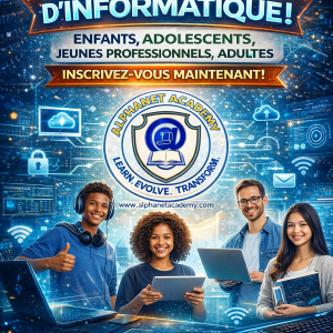 Cours d'Informatique Bureautique(régulier, en présentiel ou en ligne)